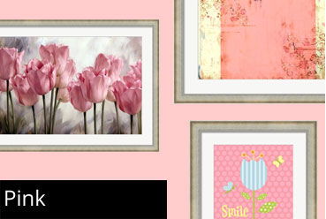 Framed Pink Prints