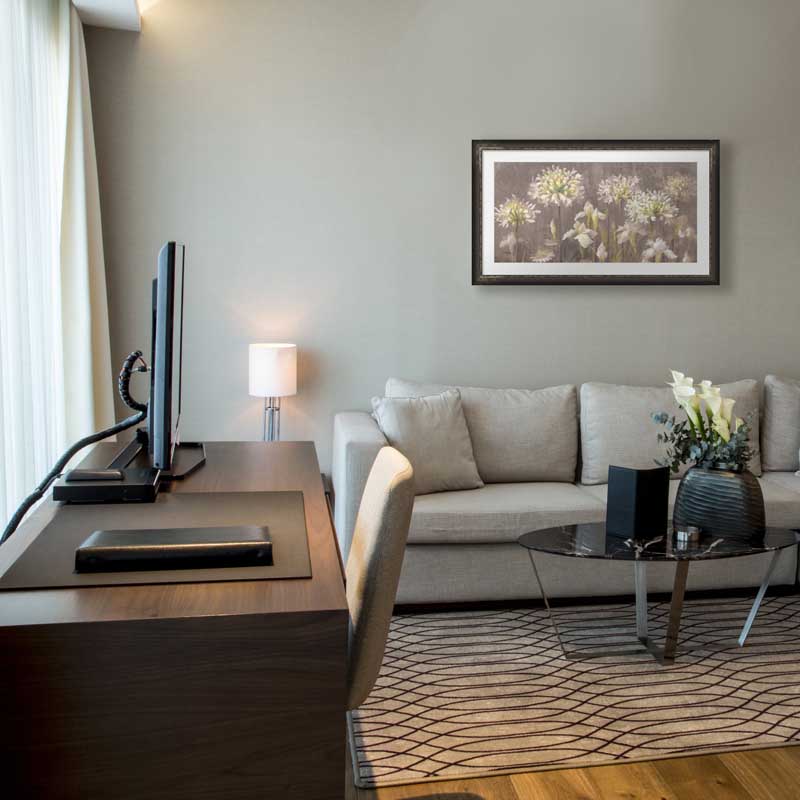 Fresh Neutral colors in a living room