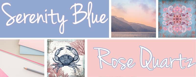 Serenity Blue & Rose Quartz Art