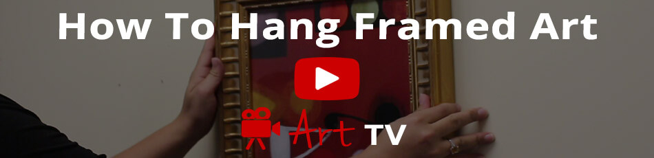 how to hang framed art video