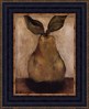 Nicole Etienne - Golden Pear On Beige Framed Art Print
