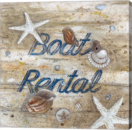 Framed Boat Rental Print
