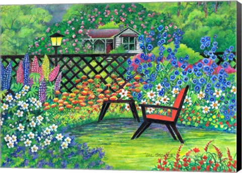 Framed Garden Retreat Print