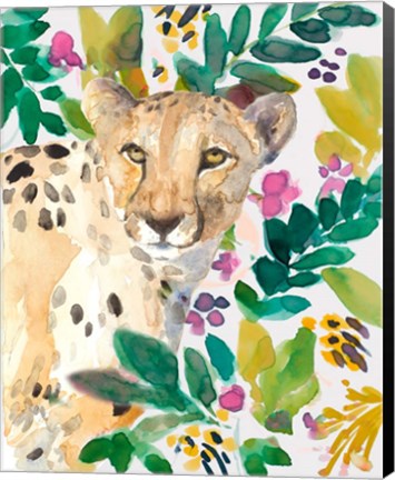 Framed Garden Cheetah Print