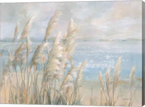 Framed Seaside Pampas Grass Print