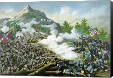 Framed Battle of Kennesaw Mountain, June 27, 1864 Print