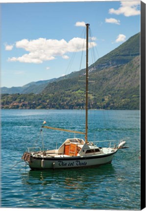 Framed Lake Como Boats II Print