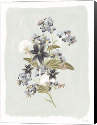 Framed Forget Me Nots Print