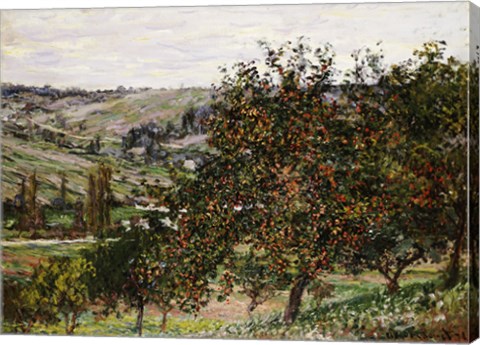 Framed Apple Trees near Vetheuil Print