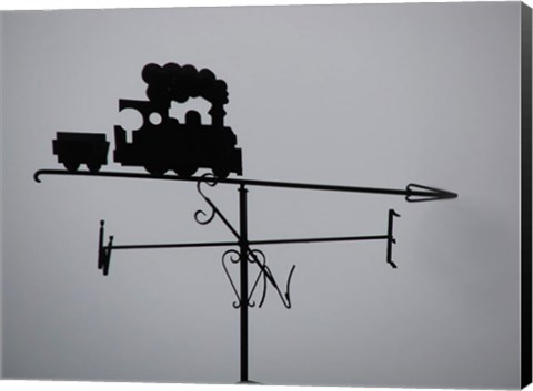 Framed Train Weathervane Print
