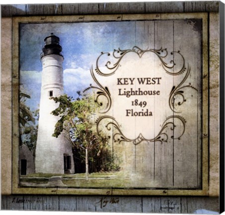 Framed Florida Lighthouse VI Print