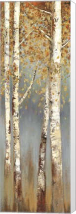 Framed Butterscotch Birch Trees I Print