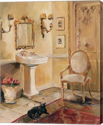 Framed French Bath II Print