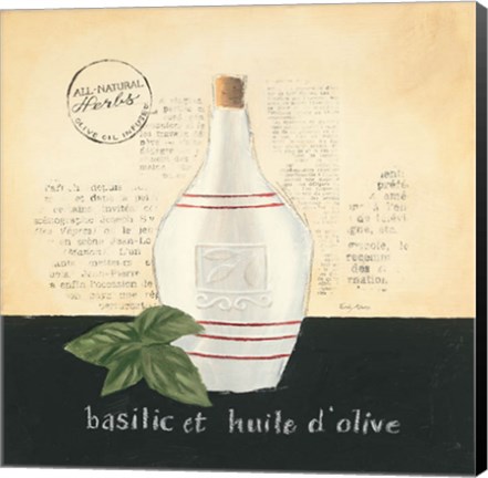 Framed Huile d Olive III Print