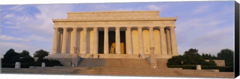 Framed Facade of a memorial building, Lincoln Memorial, Washington DC, USA Print