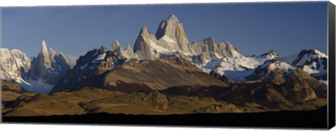 Framed Mountains, Mt Fitzroy, Cerro Torre, Argentine Glaciers National Park, Patagonia, Argentina Print