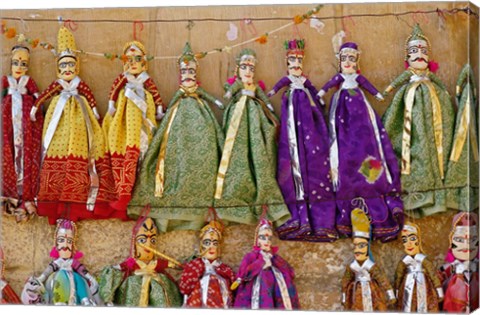 Framed Crafts for sale, Jaisalmer Fort, Jaisalmer, India Print