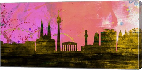 Framed Vienna City Skyline Print
