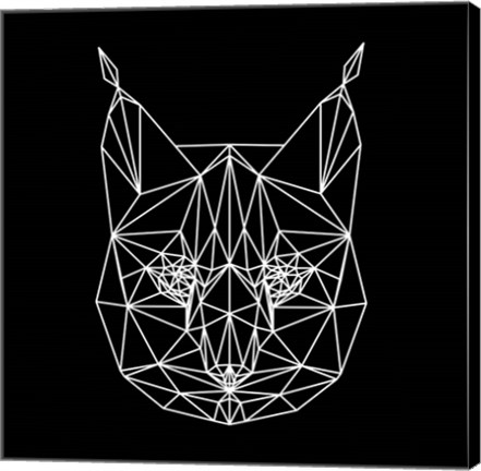 Framed Bobcat Polygon1 Print