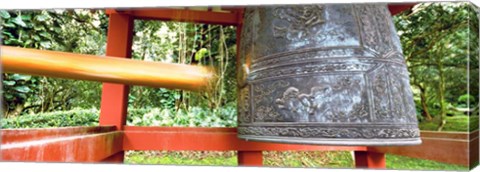 Framed Bell in a Buddhist temple, Byodo-In Temple, Oahu, Hawaii Print