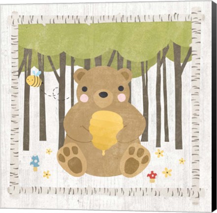 Framed Woodland Hideaway Bear Print