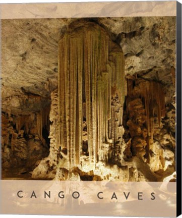 Framed Vintage Cango Caves, Oudtshoorn, South Africa, Africa Print