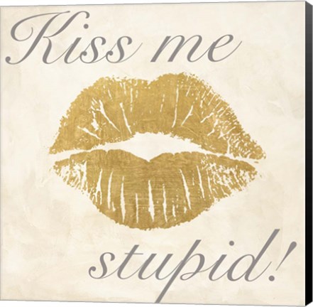 Framed Kiss Me Stupid! #2 Print