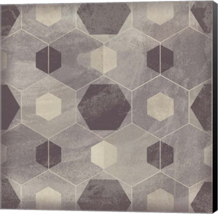 Framed Hexagon Tile IV Print