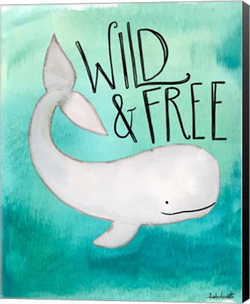 Framed Wild Whale Print