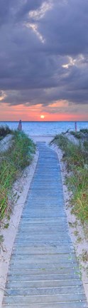 Framed Sunrise Boardwalk Print