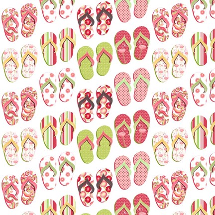 Framed Flip Flop Mania Print