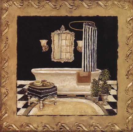 Framed Maison Bath II Print