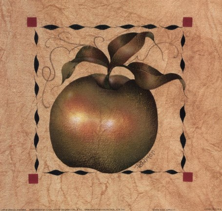 Framed Stenciled Apple I Print