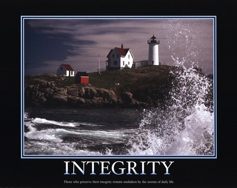 Framed Motivational - Integrity Print