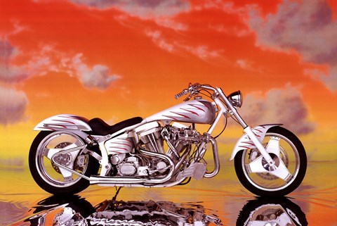 Framed Motorcycle - Custom Print