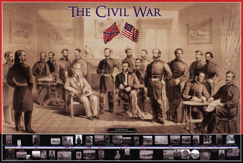 Framed Civil War Print