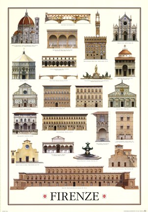 Framed Architecture-Florence Print