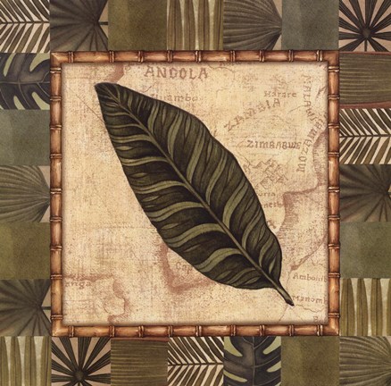 Framed Tropical Leaf III Print