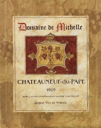 Framed Chateauneuf du Pape Print