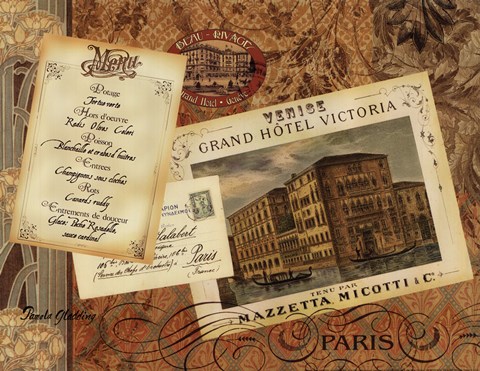 Framed Grand Hotel Paris Print