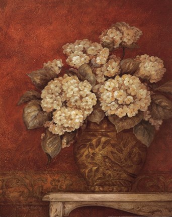 Framed Villa Flora Hydrangea Print
