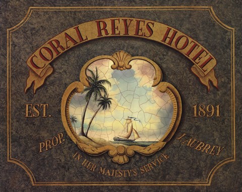 Framed Coral Reyes Hotel Print
