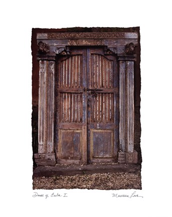Framed Doors of Cuba I Print