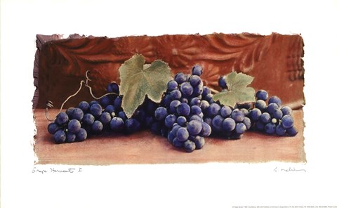 Framed Grape Harvest I Print