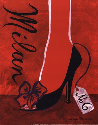 Framed High Heels Milan Print