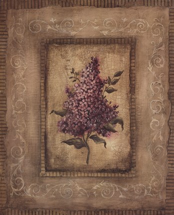 Framed Grand Savin Lilac Print
