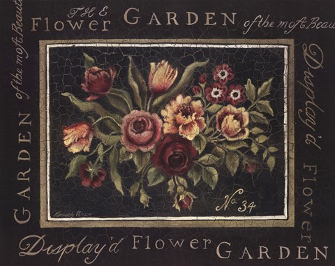 Framed Flower Garden No.34 Print