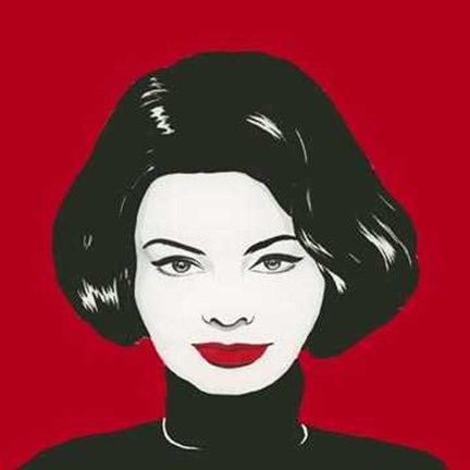 Framed Dibujo Sophia Loren Print