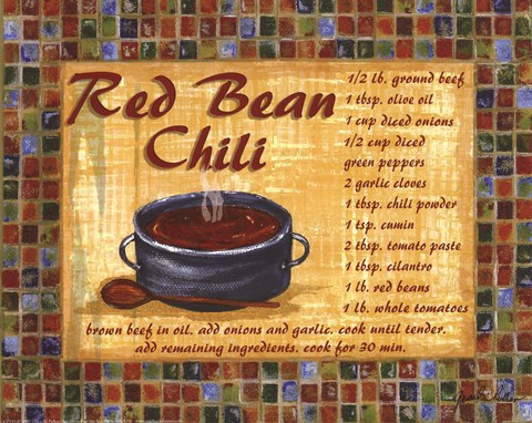 Framed Red Bean Chilli Print