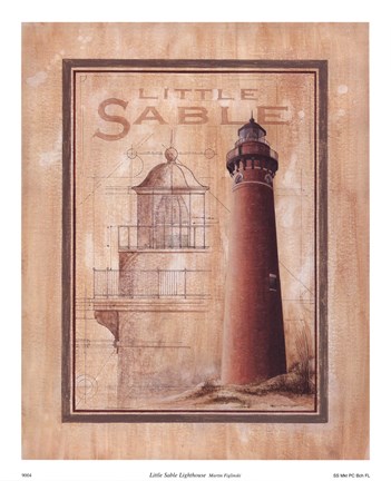 Framed Little Sable Lighthouse Print
